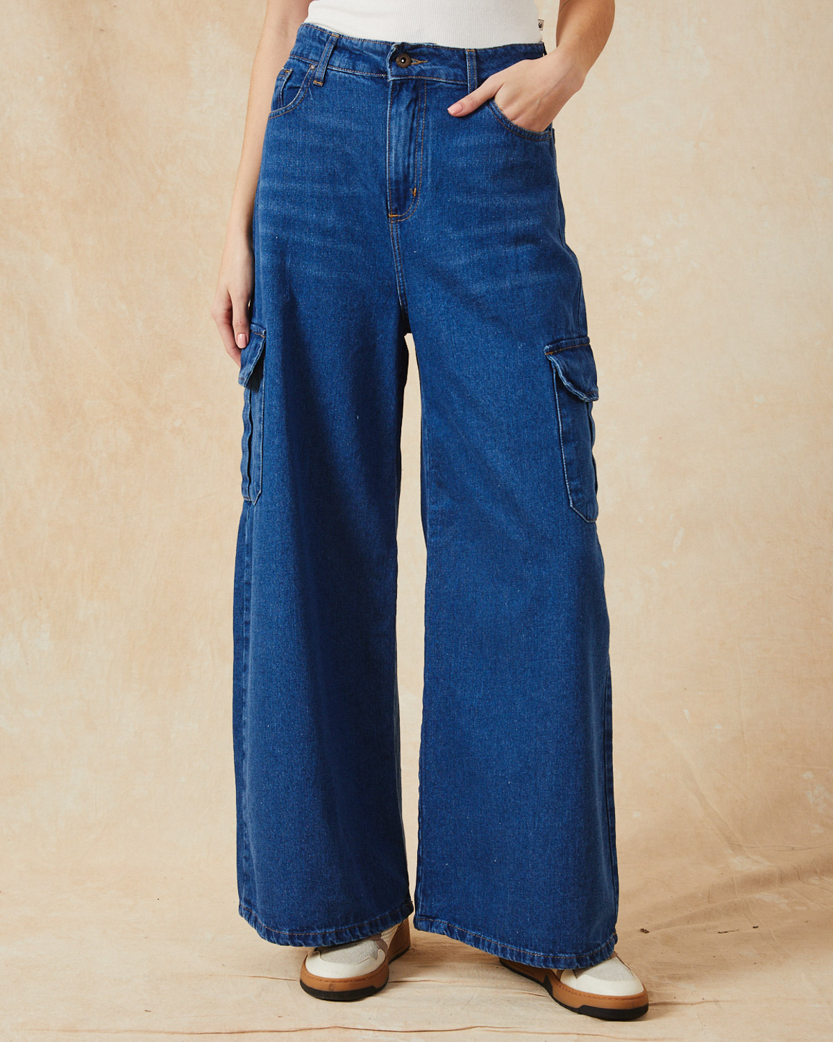 Jean Stewart Cargo Low Dark Blue Tina